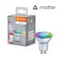 Preview: Ledvance GU10 SMART+ MATTER Reflektor LED-Lampe, kompatibel mit Google, Alexa, Apple 4,9W Multicolor 2700-6500K